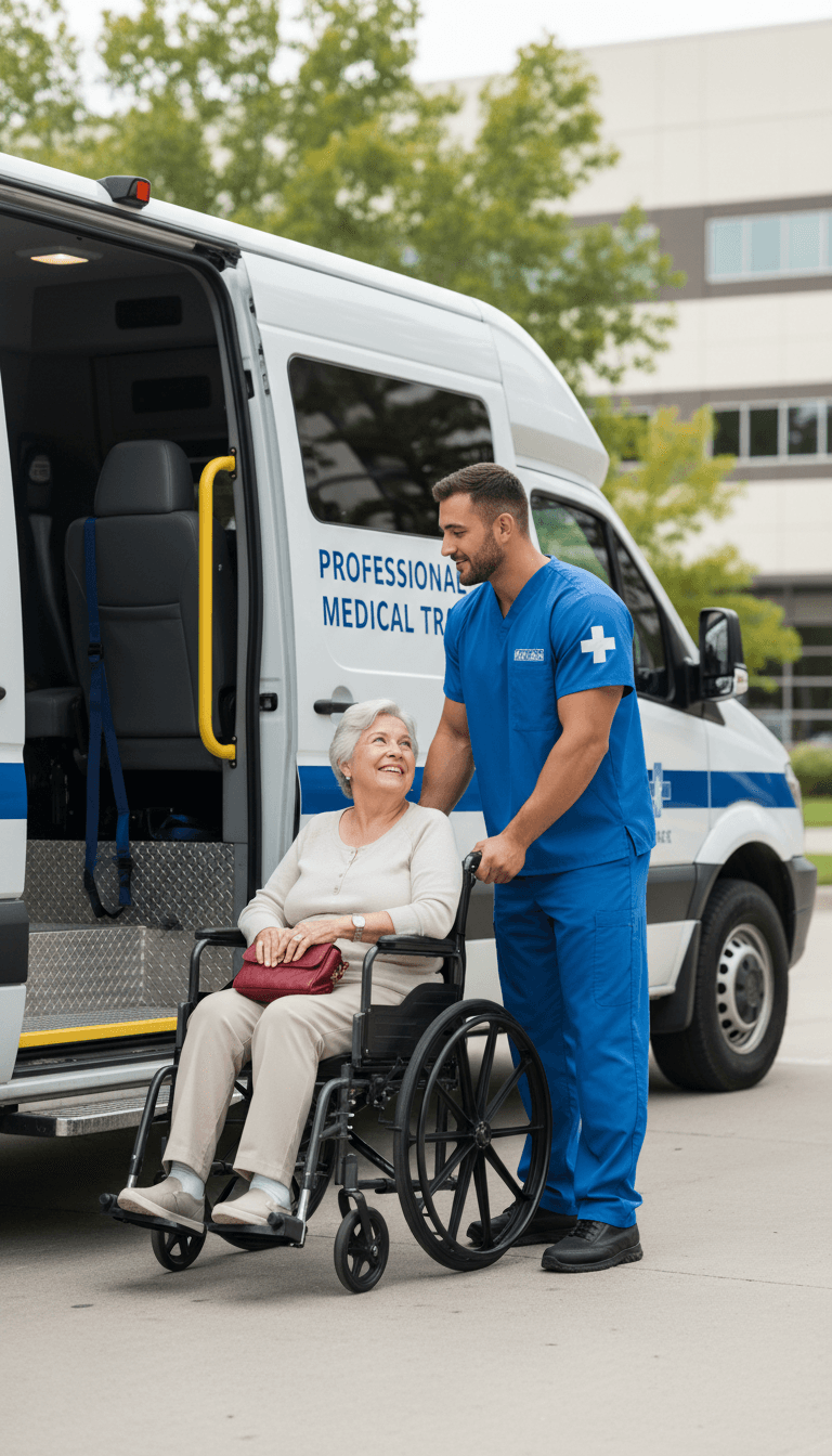 Professional RideRx driver providing medical transportation